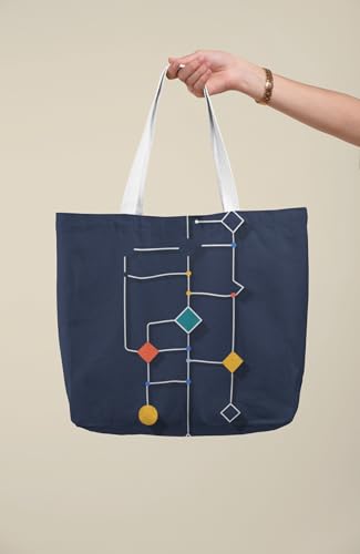 Art to Doors | Connected | Tote Bags | Shopping Bag For Grocery | Aesthetic Carry Bag | Tote Bag for Shopping, Travel, office & beach bags for women