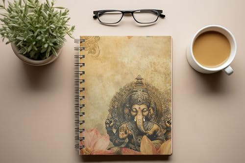 Art to Doors | The Wisdom Bringer | Spiral Notebooks | A5 Size Paper | 120 Pages | 70 GSM Paper | Attractive Cover Designs