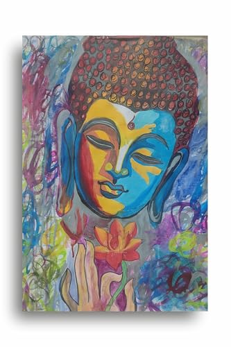 Art to Doors | The buddha | Artist Bindu Kamboj | Vertical | Art Prints | Home Decor | Wall Art | Gift Items | Canvas Frame