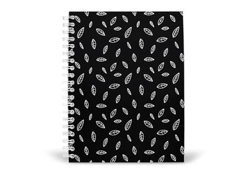 Art to Doors | Ditsy Leaf Pattern | Spiral Notebooks | A5 Size Paper | 120 Pages | 70 GSM Paper | Attractive Cover Designs