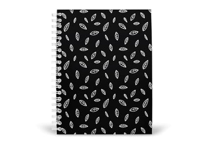 Art to Doors | Ditsy Leaf Pattern | Spiral Notebooks | A5 Size Paper | 120 Pages | 70 GSM Paper | Attractive Cover Designs