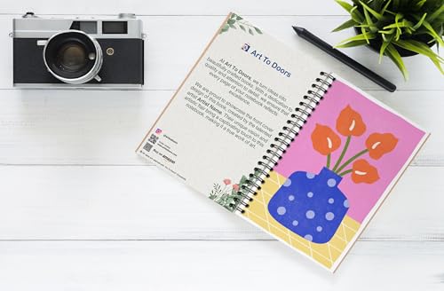 Art to Doors | A Burst of Spring | Spiral Notebooks | A5 Size Paper | 120 Pages | 70 GSM Paper | Attractive Cover Designs