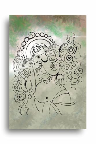 Art to Doors | Lambodara | Artist Dipankar | Vertical | Art Prints | Home Decor | Wall Art | Gift Items | Canvas Frame