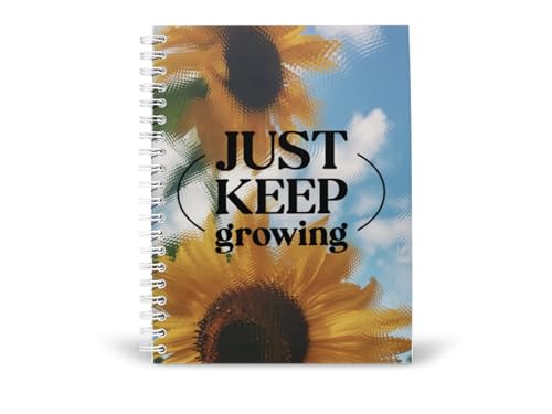 Art to Doors | Just Keep Growing | Spiral Notebooks | A5 Size Paper | 120 Pages | 70 GSM Paper | Attractive Cover Designs