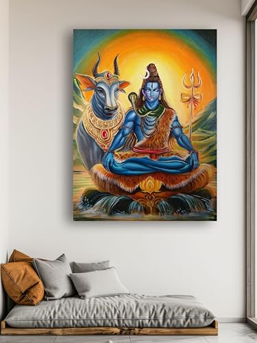 Art to Doors | Shiv jyoti | Artist Apurba pandit | Vertical | Art Prints | Home Decor | Wall Art | Gift Items | Canvas Frame