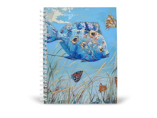 Art to Doors | Ocean's Dream | Spiral Notebooks | A5 Size Paper | 120 Pages | 70 GSM Paper | Attractive Cover Designs