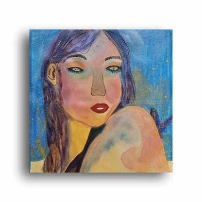 Art to Doors | Pretty Woman | Square | Artist Lovina Cano | Home Decor | Wall Art | Gifts for Women | Gifts for Men | Canvas Frame