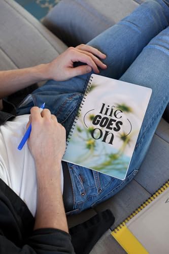 Art to Doors | Life Goes On | Spiral Notebooks | A5 Size Paper | 120 Pages | 70 GSM Paper | Attractive Cover Designs