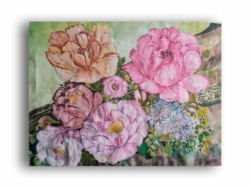 Art to Doors | Rose Painting | Artist Alka Mathur | Horizontal | Art Print | Home Decor | Wall Decor | Gift Items | Wall Art