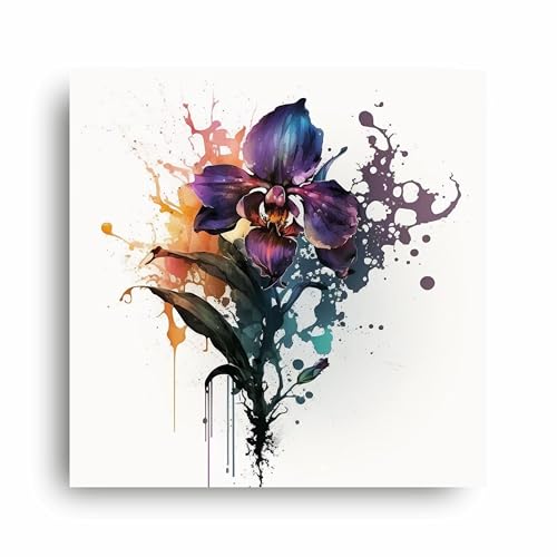 Art to Doors | Orchid Bloom | Square | Art Print | Home Decor | Wall Decor | Gifts for Women | Gifts for Men | Wall Art |