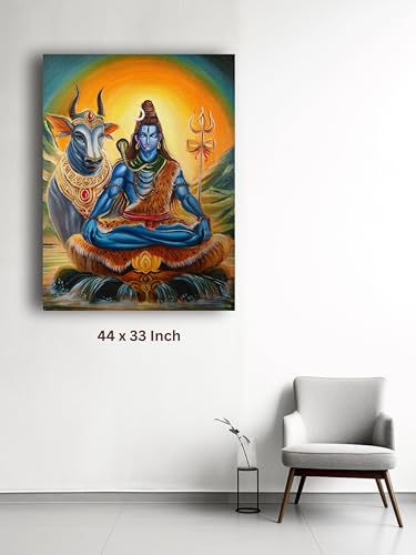 Art to Doors | Shiv jyoti | Artist Apurba pandit | Vertical | Art Prints | Home Decor | Wall Art | Gift Items | Canvas Frame