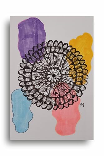 Art to Doors | Mandala art home decor | Artist Evancy Grace | Vertical | Art Prints | Home Decor | Wall Art | Gift Items | Canvas Frame