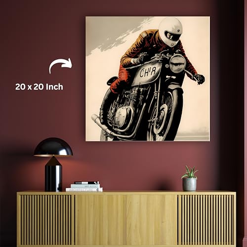 Art to Doors | Classic Ride | Square | Art Print | Home Decor | Wall Decor | Gifts for Women | Gifts for Men | Canvas Frame