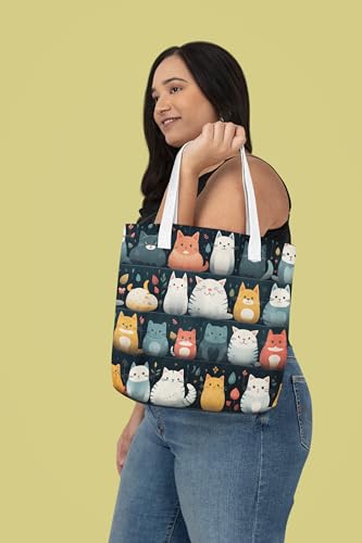 Art to Doors | Whisker Wishes | Tote Bags | Shopping Bag For Grocery | Aesthetic Carry Bag | Tote Bag for Shopping, Travel, office & beach bags for women