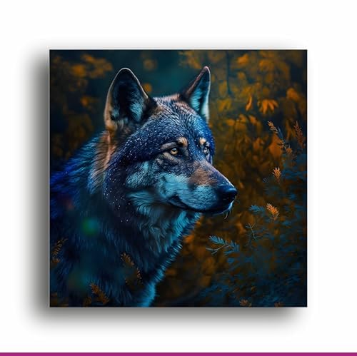 Art to Doors Wild Majesty: Wolf Canvas Print - Capture the Spirit of the Wilderness on Your Walls | Personalized Gift For Anniversary, Birthday, Wedding, Home Decor