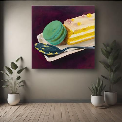 Art to Doors | Desserts And Delight | Artist Uthiraa Mahalingam | Square | Art Prints | Home Decor | Gift Items | Wall Art | Canvas Frame