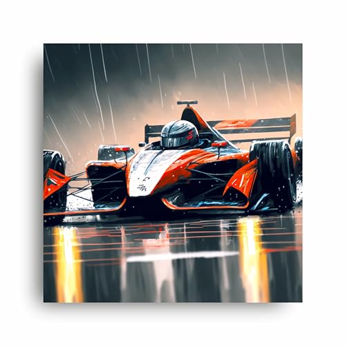 Art to Doors | Rain Race | Square | Art Print | Home Decor | Wall Decor | Gifts for Women | Gifts for Men | Canvas Frame