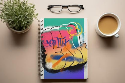 Art to Doors | Youth Graffiti | Spiral Notebooks | A5 Size Paper | 120 Pages | 70 GSM Paper | Attractive Cover Designs