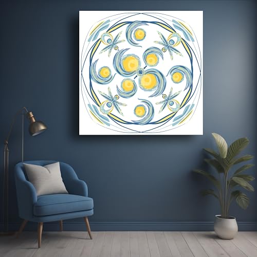 Art to Doors | The Starry Night Mandala Art | Artist AksharaPrasannan| Vertical | Art Prints | Home Decor | Gift Items | Wall Art | Canvas Frame