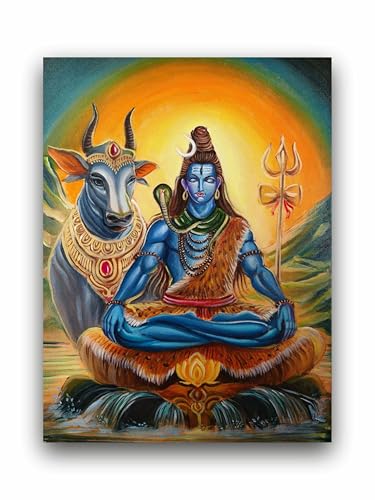 Art to Doors | Shiv jyoti | Artist Apurba pandit | Vertical | Art Prints | Home Decor | Wall Art | Gift Items | Canvas Frame