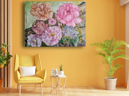 Art to Doors | Rose Painting | Artist Alka Mathur | Horizontal | Art Print | Home Decor | Wall Decor | Gift Items | Wall Art