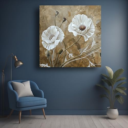 Art to Doors | Floral Grace | Square | Art Print | Home Decor | Wall Decor | Gifts for Women | Gifts for Men | Wall Art |