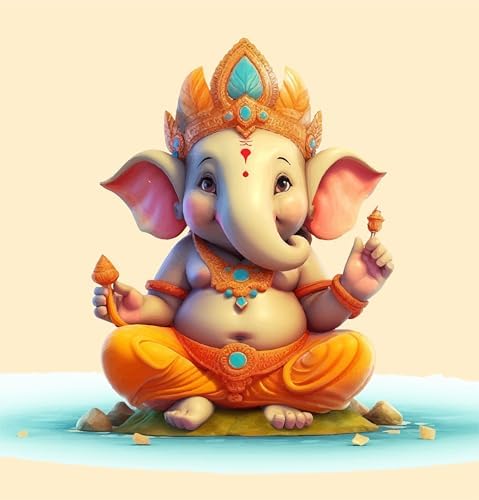 Art to Doors Divine Presence: Ganpati Blessings - Canvas Prints