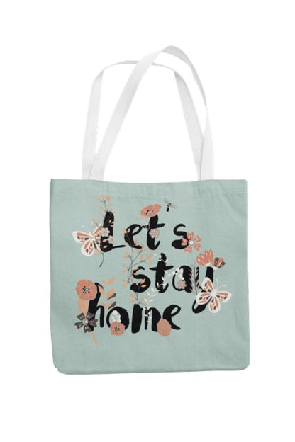 Art to Doors | Let's Stay Home | Tote Bags | Shopping Bag For Grocery | Aesthetic Carry Bag | Tote Bag for Shopping, Travel, office & beach bags for women