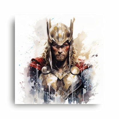 Art to Doors | Thor's Mighty Thunder | Square | Art Print | Home Decor | Wall Decor | Gifts for Women | Gifts for Men | Canvas Frame