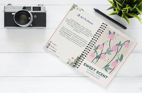 Art to Doors | Sweet Scent | Spiral Notebooks | A5 Size Paper | 120 Pages | 70 GSM Paper | Attractive Cover Designs