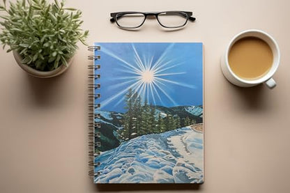 Art to Doors | Pleasant Sunshine | Artist Megha Tiwari | Spiral Notebooks | A5 Size Paper | 120 Pages | 70 GSM Paper | Attractive Cover Designs