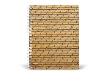 Art to Doors | Brick Wall Texture | Spiral Notebooks | A5 Size Paper | 120 Pages | 70 GSM Paper | Attractive Cover Designs