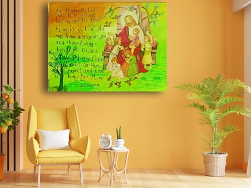 Art to Doors | A Day With Jesus | Artist Lovina Cano | Horizontal | Art Prints | Home Decor | Wall Decor | Gift Items | Wall Art