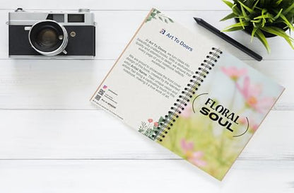 Art to Doors | Floral Soul | Spiral Notebooks | A5 Size Paper | 120 Pages | 70 GSM Paper | Attractive Cover Designs