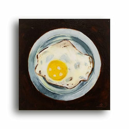 Art to Doors | Sunny Side Up | Square | Artist Uthiraa Mahalingam | Home Decor | Wall Art | Gifts for Women | Gifts for Men | Canvas Frame