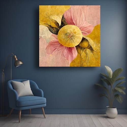 Art to Doors | Golden Bloom | Square | Art Print | Home Decor | Wall Decor | Gifts for Women | Gifts for Men | Wall Art |