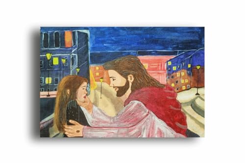 Art to Doors| An Encounter With Jesus | Artist Lovina Cano | Rectangle | Art Print | Home Decor | Wall Decor | Gift Items | Canvas Frame