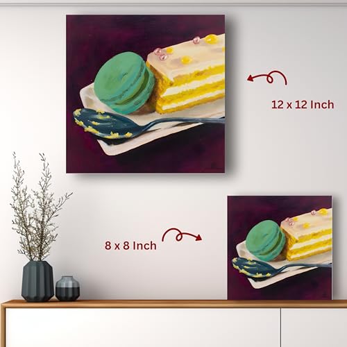 Art to Doors | Desserts And Delight | Artist Uthiraa Mahalingam | Square | Art Prints | Home Decor | Gift Items | Wall Art | Canvas Frame