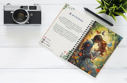 Art to Doors | A Moment of Passion | Spiral Notebooks | A5 Size Paper | 120 Pages | 70 GSM Paper | Attractive Cover Designs