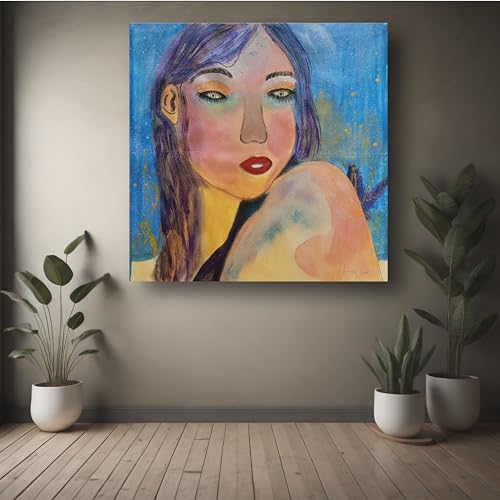 Art to Doors | Pretty Woman | Square | Artist Lovina Cano | Home Decor | Wall Art | Gifts for Women | Gifts for Men | Canvas Frame