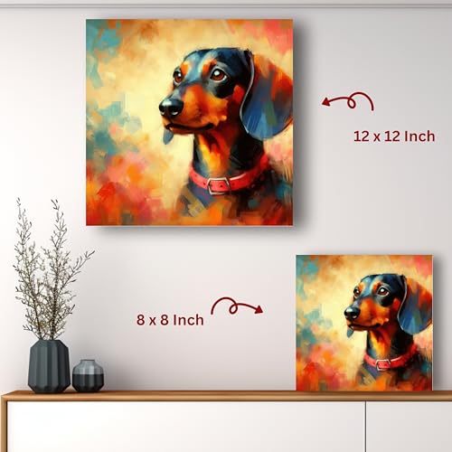 Art to Doors | Interactive Dog Art | Square | Art Print | Home Decor | Wall Decor | Gifts for Women | Gifts for Men | Gift Items | Wall Art