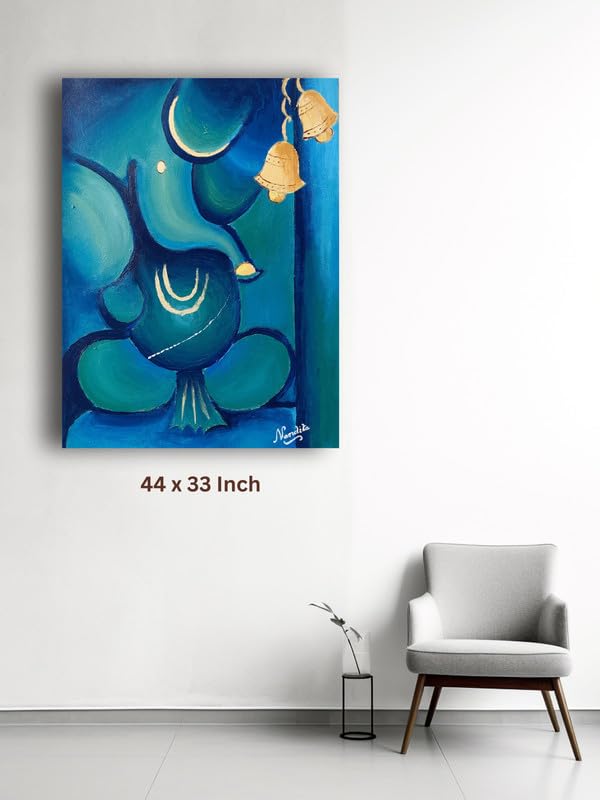 Art to Doors | Mighty Lord Ganesha | Artist Nandita Venkatraman | Vertical | Art Print | Home Decor | Wall Decor | Gift Items | Wall Art