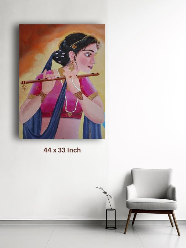 Art to Doors | Radha Rani | Artist Sudesh Kundley | Vertical | Art Print | Home Decor | Wall Decor | Gift Items | Wall Art