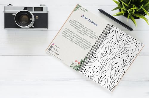 Art to Doors | Birch Branch Silhouette Pattern | Spiral Notebooks | A5 Size Paper | 120 Pages | 70 GSM Paper | Attractive Cover Designs