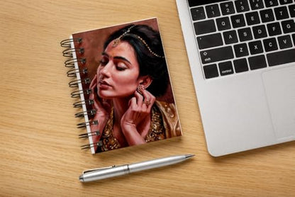 Art to Doors | Styled With Grace | Artist Riika Kandhola | Spiral Notebooks | A5 Size Paper | 120 Pages | 70 GSM Paper | Attractive Cover Designs | Soft Cover | Notebooks for College Students