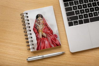 Art to Doors | Elegance | Artist Riika Kandhola | Spiral Notebooks | A5 Size Paper | 120 Pages | 70 GSM Paper | Attractive Cover Designs | Soft Cover | Notebooks for College Students