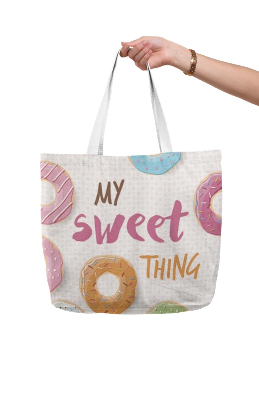 Art to Doors | My Sweet Thing | Tote Bags | Shopping Bag For Grocery | Aesthetic Carry Bag | Tote Bag for Shopping, Travel, office & beach bags for women