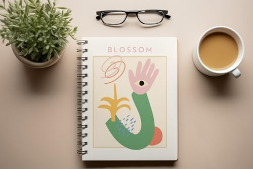 Art to Doors | Blossom | Spiral Notebooks | A5 Size Paper | 120 Pages | 70 GSM Paper | Attractive Cover Designs