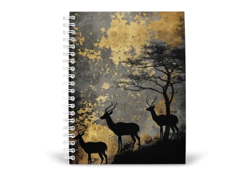 Art to Doors | Peaceful Woodland Portrait | Spiral Notebooks | A5 Size Paper | 120 Pages | 70 GSM Paper | Attractive Cover Designs