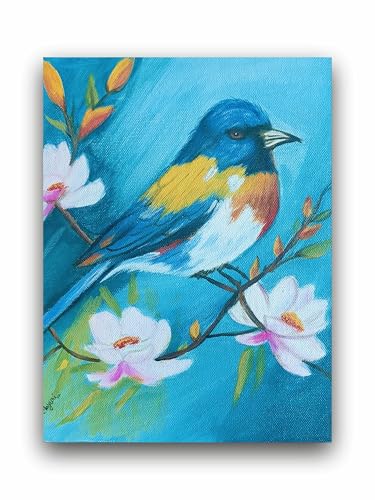 Art to Doors | Bird Acrylic Painting | Artist Mayuri Verma | Vertical | Art Prints | Home Decor | Wall Decor | Gift Items | Wall Art